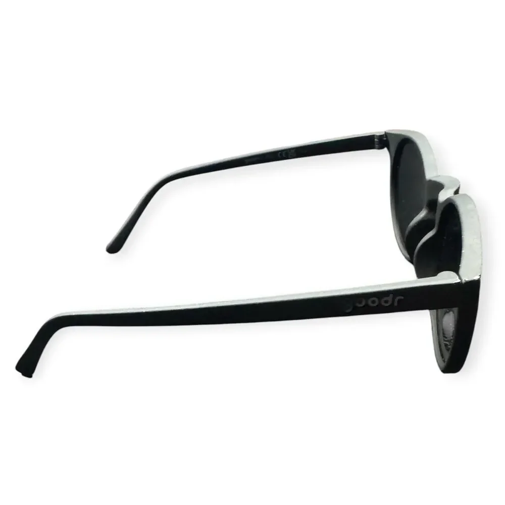 Goodr Black Round Polarized Sunglasses Retro Gray Lenses‎